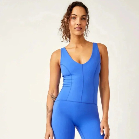 Free People Movement Never Better One-Piece Jumpsuit S in Electric Cobalt NWOT - Picture 11 of 11